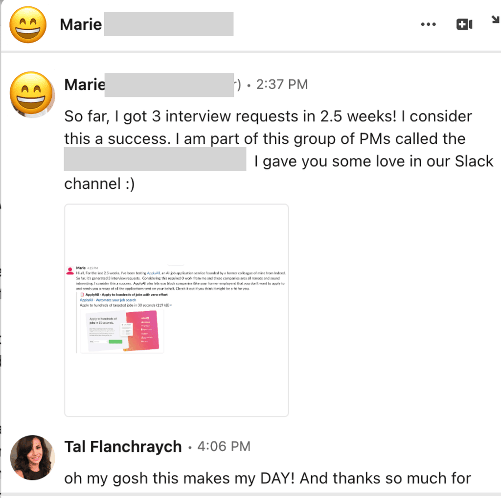 ApplyAll customer screenshot